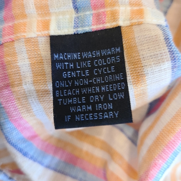 (656) Charleston Threads Men's Casual Linen Short Sleeve Button Down Shirt, XL - Picture 10 of 15